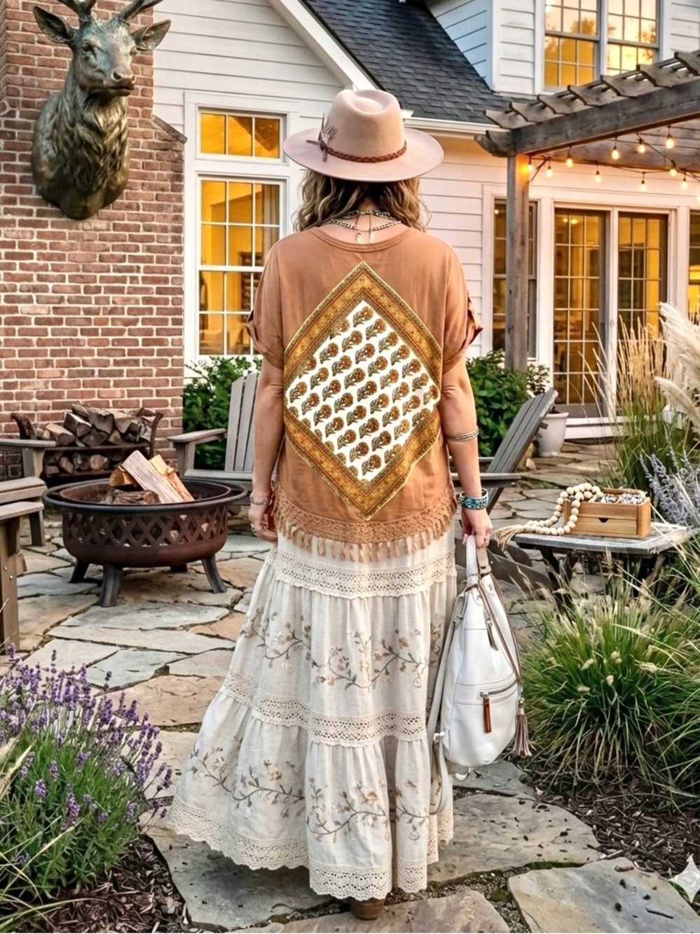 Upcycled cottagecore Grannycore vibe blouse/cover up w prairie Country vibe